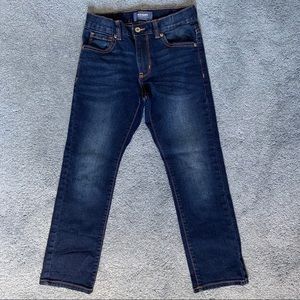Old Navy boys athletic dark jeans 8 regular